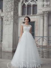 Свадебное платье Анастасия. Силуэт Пышное, А-силуэт. Цвет Белый / Молочный. Вид 1