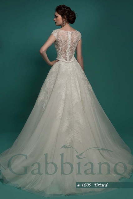 Свадебное платье Бриар. Силуэт Пышное, А-силуэт. Цвет Белый / Молочный. Вид 2