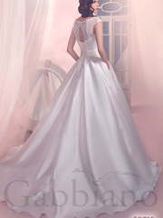 Свадебное платье Клара. Силуэт А-силуэт. Цвет Белый / Молочный, Айвори / Капучино. Вид 2