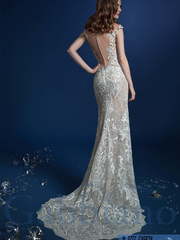 Свадебное платье Гарсия. Силуэт А-силуэт, Рыбка. Цвет Белый / Молочный, Айвори / Капучино. Вид 2