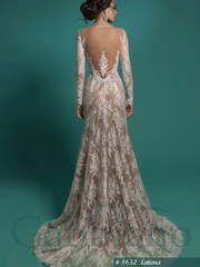 Свадебное платье Латония. Силуэт А-силуэт. Цвет Белый / Молочный, Айвори / Капучино, Голубой / Синий. Вид 2