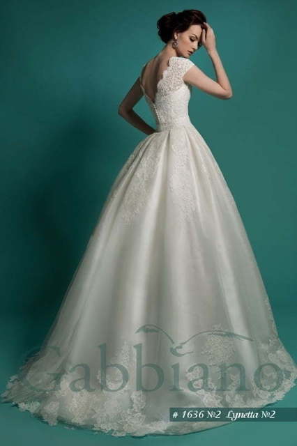 Свадебное платье Линетта. Силуэт Рыбка, А-силуэт. Цвет Айвори / Капучино, Белый / Молочный. Вид 6