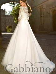 Свадебное платье Элоди. Силуэт А-силуэт. Цвет Белый / Молочный. Вид 2