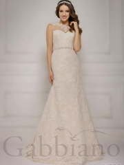 Свадебное платье Элайн. Силуэт А-силуэт, Рыбка. Цвет Белый / Молочный, Айвори / Капучино. Вид 1