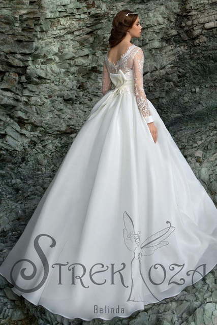 Свадебное платье Белинда. Силуэт Пышное, А-силуэт. Цвет Белый / Молочный. Вид 2