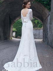 Свадебное платье Жюлиет. Силуэт А-силуэт. Цвет Белый / Молочный. Вид 2