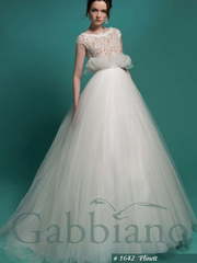 Свадебное платье Плинетт. Силуэт Пышное, А-силуэт. Цвет Белый / Молочный, Айвори / Капучино. Вид 1