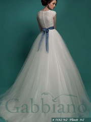 Свадебное платье Плинетт. Силуэт Пышное, А-силуэт. Цвет Белый / Молочный, Айвори / Капучино. Вид 2