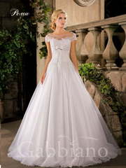 Свадебное платье Роми. Силуэт Пышное, А-силуэт. Цвет Белый / Молочный. Вид 1