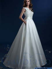 Свадебное платье Джаколина. Силуэт Пышное, А-силуэт. Цвет Белый / Молочный. Вид 1