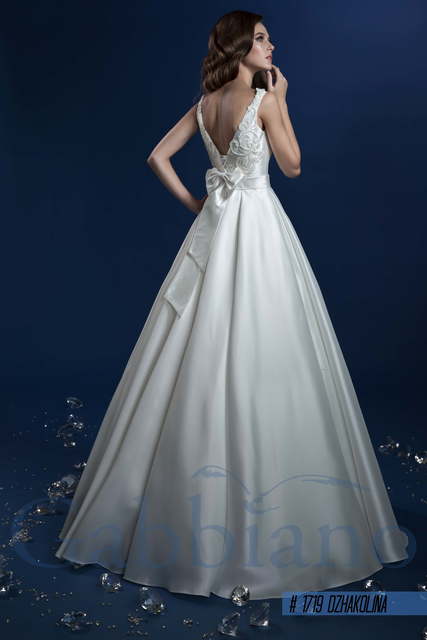 Свадебное платье Джаколина. Силуэт Пышное, А-силуэт. Цвет Белый / Молочный. Вид 2