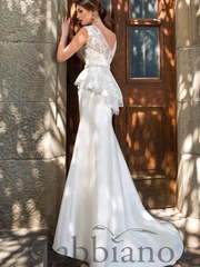 Свадебное платье Деандра. Силуэт А-силуэт, Рыбка. Цвет Белый / Молочный. Вид 2