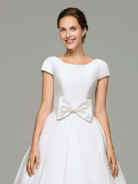 Свадебное платье Bow. Силуэт Пышное, А-силуэт. Цвет Белый / Молочный. Вид 3