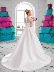 Свадебное платье Rafaella. Силуэт Пышное, А-силуэт. Цвет Белый / Молочный. Вид 2