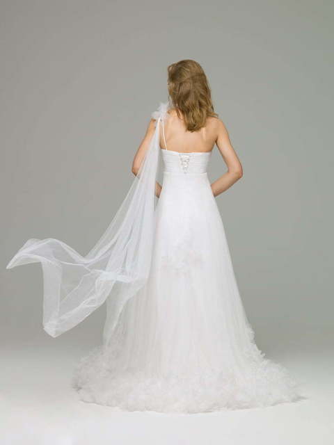 Свадебное платье Chloe. Силуэт А-силуэт. Цвет Белый / Молочный. Вид 2