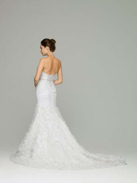 Свадебное платье Aurika. Силуэт А-силуэт. Цвет Белый / Молочный. Вид 2