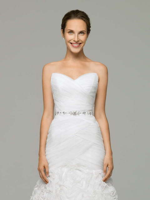 Свадебное платье Aurika. Силуэт А-силуэт. Цвет Белый / Молочный. Вид 3