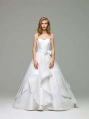 Свадебное платье Flounce. Силуэт А-силуэт. Цвет Белый / Молочный. Вид 1