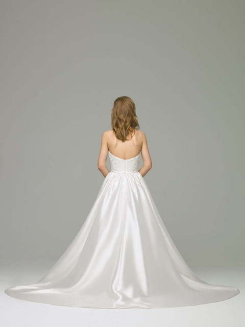 Свадебное платье Adeline. Силуэт А-силуэт. Цвет Белый / Молочный. Вид 2