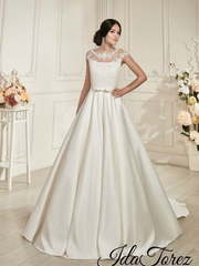 Свадебное платье Истер. Силуэт Пышное, А-силуэт. Цвет Белый / Молочный. Вид 1