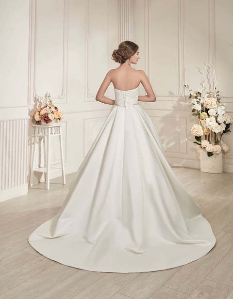 Свадебное платье Кантера. Силуэт Пышное, А-силуэт. Цвет Белый / Молочный. Вид 2