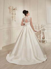 Свадебное платье Десма. Силуэт А-силуэт. Цвет Белый / Молочный. Вид 2