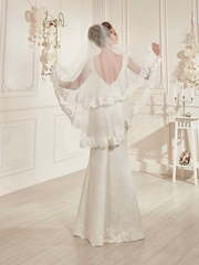 Свадебное платье Сорана. Силуэт А-силуэт, Прямое. Цвет Белый / Молочный. Вид 2