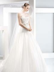 Свадебное платье 6027. Силуэт А-силуэт, Рыбка. Цвет Белый / Молочный. Вид 1