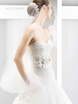 Свадебное платье 6027. Силуэт А-силуэт, Рыбка. Цвет Белый / Молочный. Вид 3