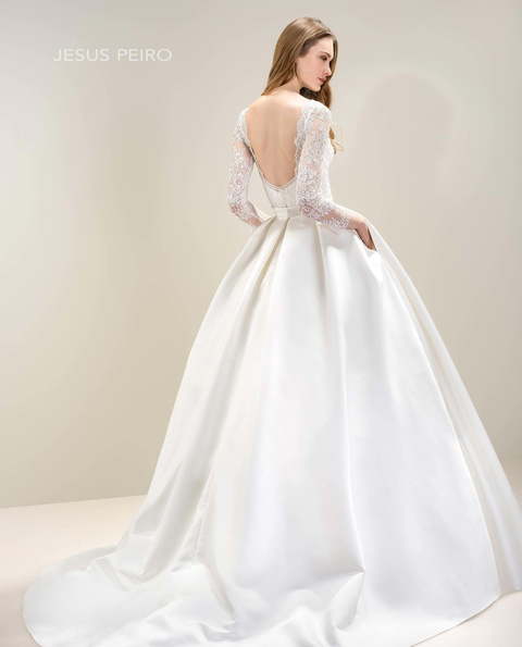 Свадебное платье 7067. Силуэт Пышное, А-силуэт. Цвет Белый / Молочный. Вид 2