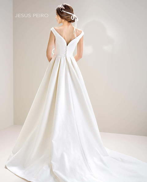 Свадебное платье 7007. Силуэт А-силуэт. Цвет Белый / Молочный. Вид 2