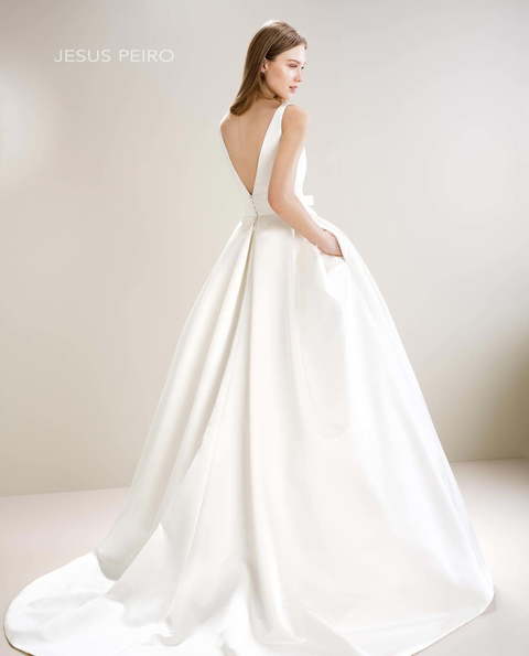 Свадебное платье 7014. Силуэт Пышное, А-силуэт. Цвет Белый / Молочный. Вид 2