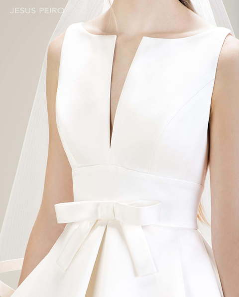 Свадебное платье 7014. Силуэт Пышное, А-силуэт. Цвет Белый / Молочный. Вид 3