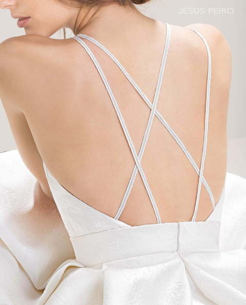 Свадебное платье 7017. Силуэт Пышное, А-силуэт. Цвет Белый / Молочный. Вид 3