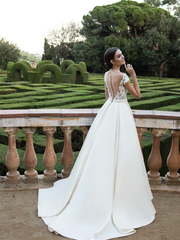 Свадебное платье Filomena. Силуэт А-силуэт. Цвет Белый / Молочный. Вид 2