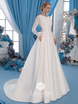 Свадебное платье Libera. Силуэт А-силуэт. Цвет Белый / Молочный. Вид 1