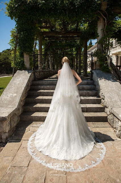 Свадебное платье Mallissa. Силуэт А-силуэт. Цвет Белый / Молочный. Вид 2