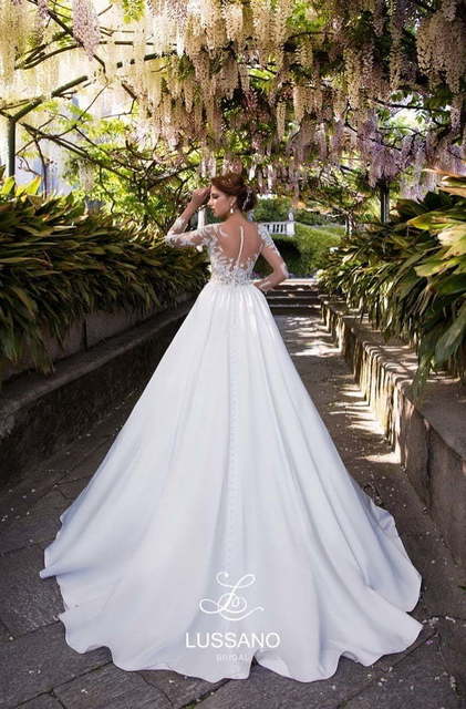 Свадебное платье Diva. Силуэт Пышное, А-силуэт. Цвет Белый / Молочный. Вид 2