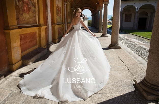 Свадебное платье Deva. Силуэт А-силуэт, Прямое. Цвет Айвори / Капучино, Белый / Молочный. Вид 2