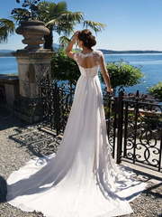 Свадебное платье Desi. Силуэт А-силуэт, Прямое. Цвет Белый / Молочный, Айвори / Капучино, оттенки Розового. Вид 2