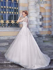 Свадебное платье Жаннет. Силуэт Пышное, А-силуэт. Цвет Белый / Молочный. Вид 2