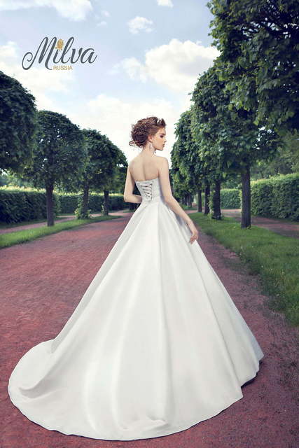 Свадебное платье Верди. Силуэт Пышное, А-силуэт. Цвет Белый / Молочный. Вид 2