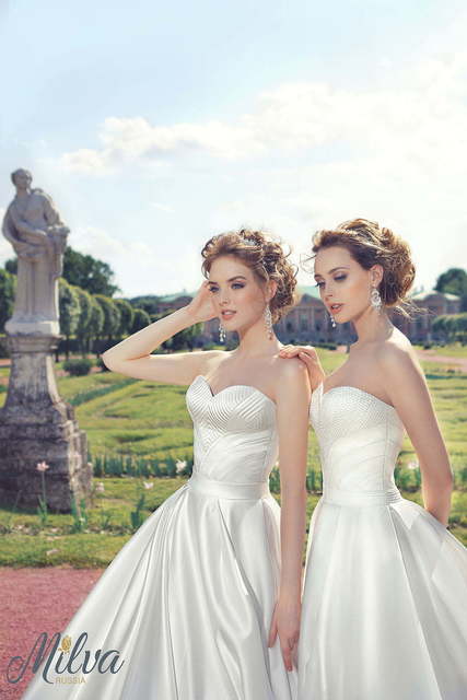 Свадебное платье Верди. Силуэт Пышное, А-силуэт. Цвет Белый / Молочный. Вид 4