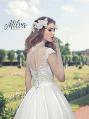 Свадебное платье Мирей. Силуэт Пышное, А-силуэт, Прямое. Цвет Белый / Молочный. Вид 2