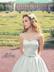 Свадебное платье Фанни. Силуэт Пышное, А-силуэт. Цвет Белый / Молочный. Вид 2