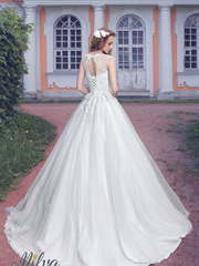 Свадебное платье Мейси. Силуэт Пышное, А-силуэт. Цвет Белый / Молочный. Вид 2