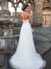 Свадебное платье Martina. Силуэт А-силуэт, Прямое. Цвет Белый / Молочный. Вид 2