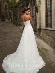 Свадебное платье Nelly. Силуэт А-силуэт, Прямое. Цвет Белый / Молочный. Вид 2