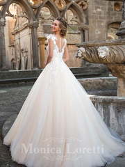 Свадебное платье Nilka. Силуэт Пышное, А-силуэт. Цвет Белый / Молочный, Айвори / Капучино, Персик / Оранжевый. Вид 2