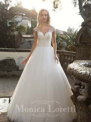 Свадебное платье Nika1. Силуэт Пышное, А-силуэт. Цвет Белый / Молочный. Вид 1